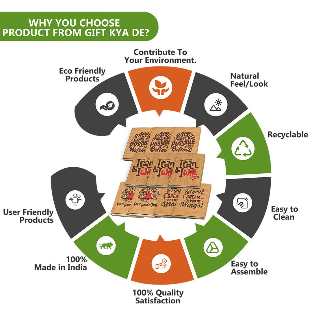 Gift Kya De Diary Notebook | Motivational Quotes On Diary Front | Corporate Gifts (100 quality pages 8x6inch)