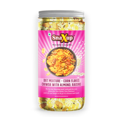 Snaxup Diet Mixture Corn Flakes Chiwda With Almond, Raisins 400 g