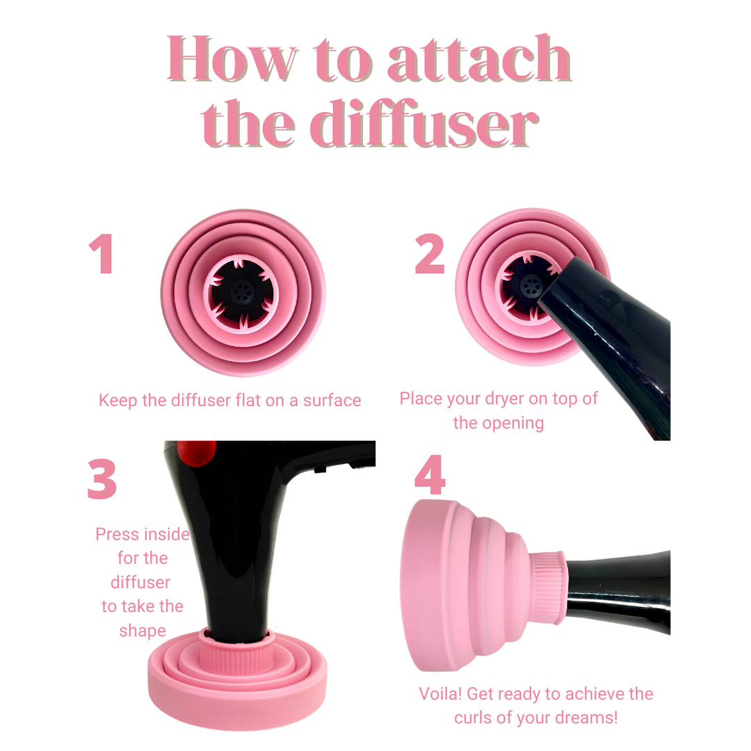 Curl Care Collapsible Curly & Wavy Hair Diffuser