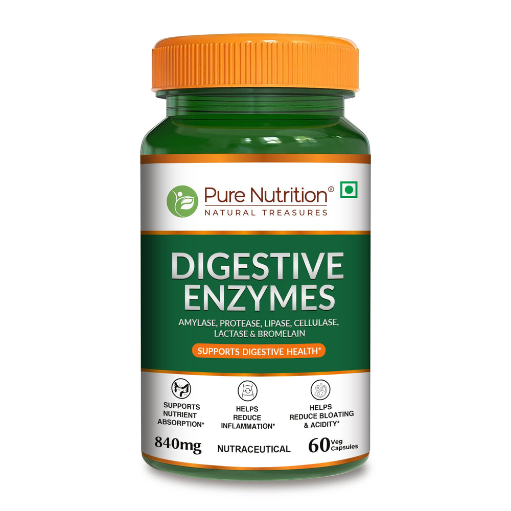 Digestive Enzymes with Bromelain Plant-Based | Probiotics & Herbs | 60 Caps | 120 Caps