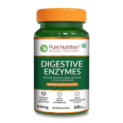 Digestive Enzymes with Bromelain Plant-Based | Probiotics & Herbs | 60 Caps | 120 Caps