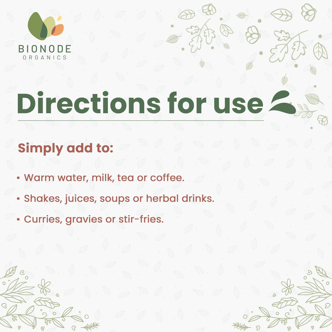 Bionode Organics Shiitake Mushroom Powder (100g), Natural Cholesterol Regulator & Cardiovascular Support, Rich in Vitamins B2, B5, B6 & D, Boosts Immunity and Overall Wellness