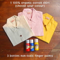 DIY Holi Shirt Kit for Toddlers - White