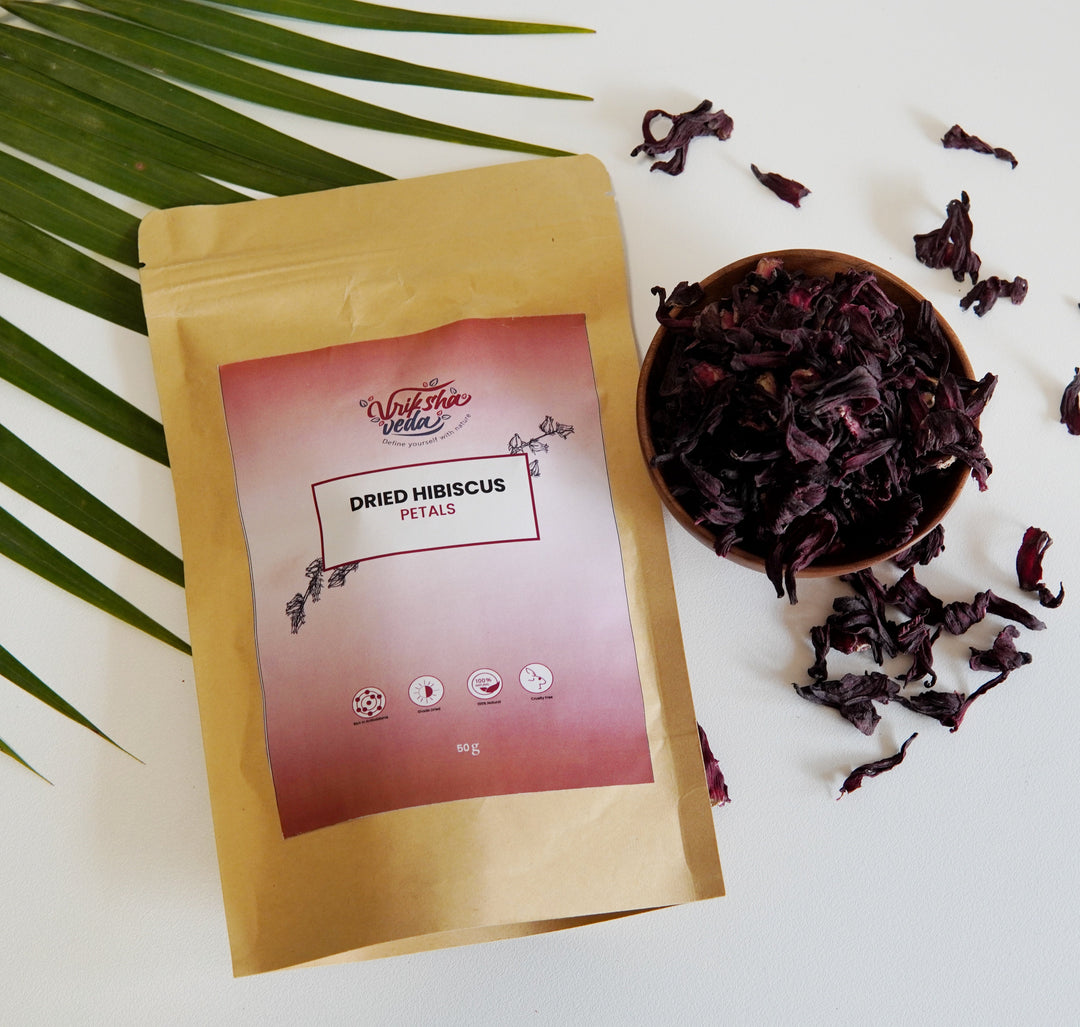 Vriksha Veda Hibiscus Petals | For Skin and Hair Care | 50 grams
