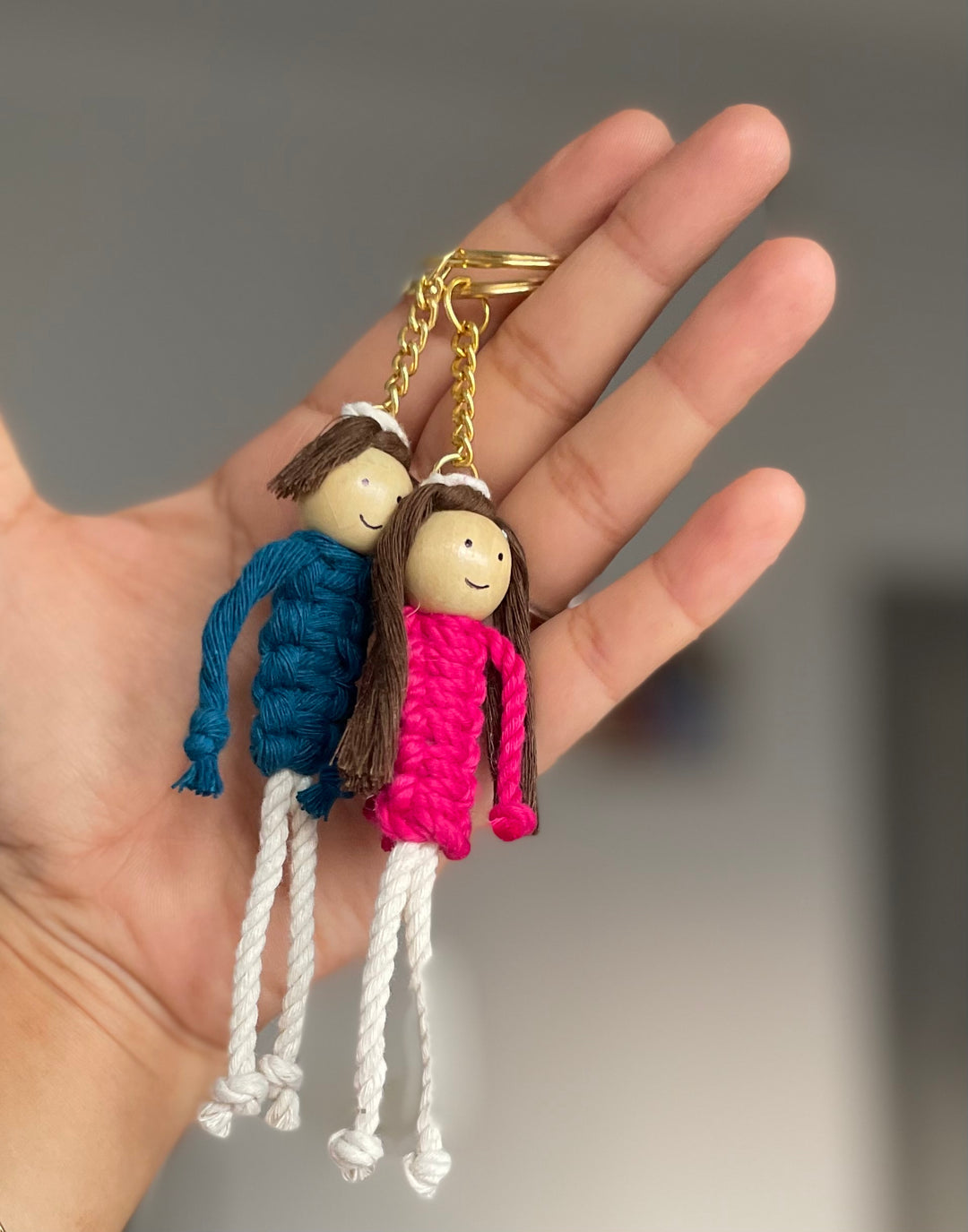 SUTRAM Handmade Stylish Keychain Bag Charm I Handmade Acessory for Car Key Purse I Boho Gift for Girls and Boys (multicolor)