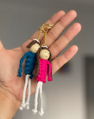 SUTRAM Handmade Stylish Keychain Bag Charm I Handmade Acessory for Car Key Purse I Boho Gift for Girls and Boys (multicolor)