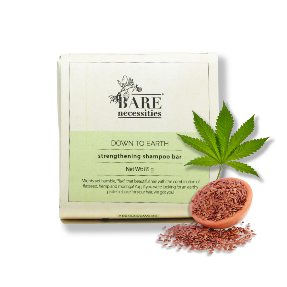 Bare Necessities Down to Earth anti hairfall shampoo bar for all hair types - 85g