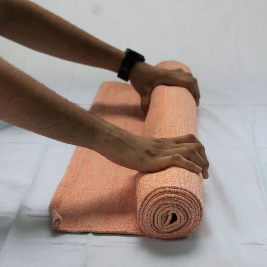 KHEONI Drill Plain Yoga Mat