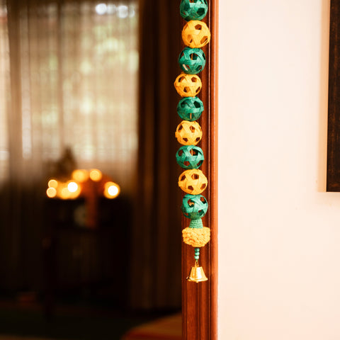 Bageecha Handcrafted Bamboo Door Hanging for Decor - set of 2