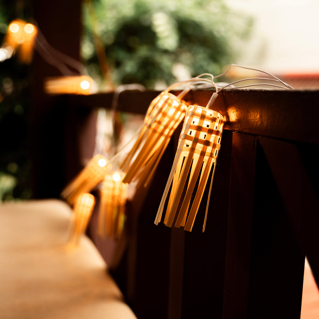 Frill Handcrafted Bamboo String Light