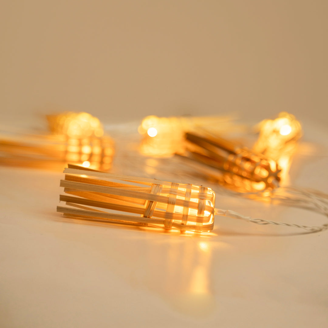 Frill Handcrafted Bamboo String Light