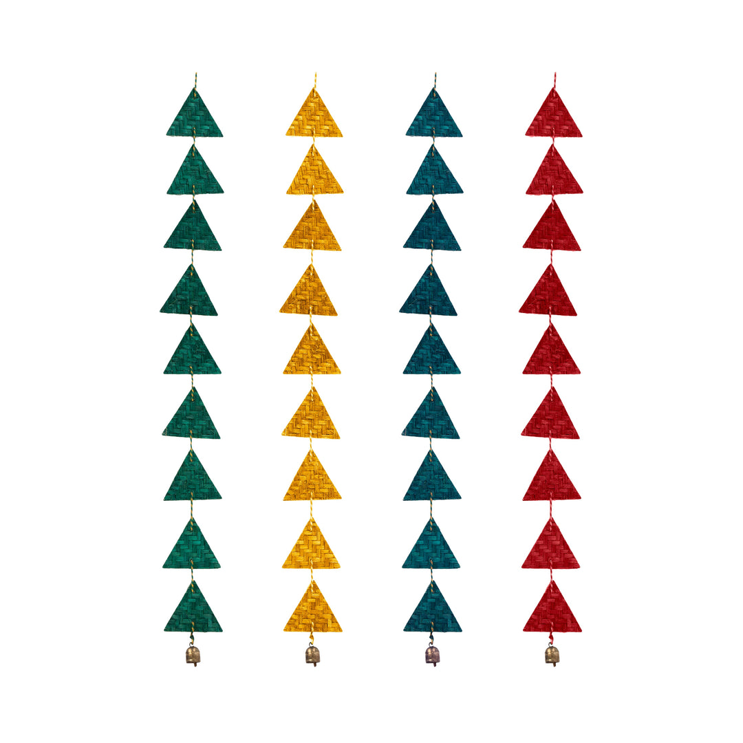 Rangeela Handcrafted Bamboo Door Hanging for Decor  - set of 2