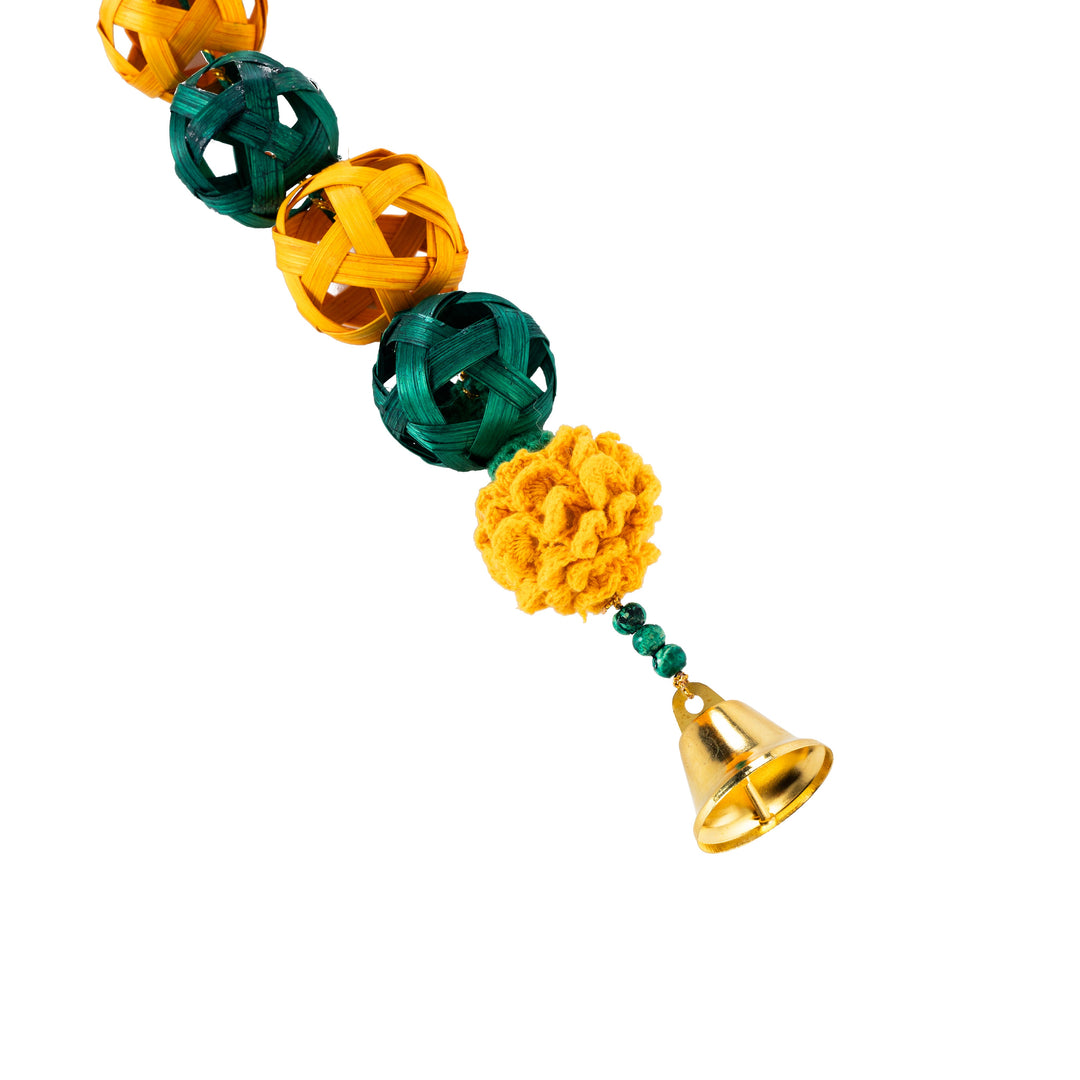 Bageecha Handcrafted Bamboo Door Hanging for Decor - set of 2