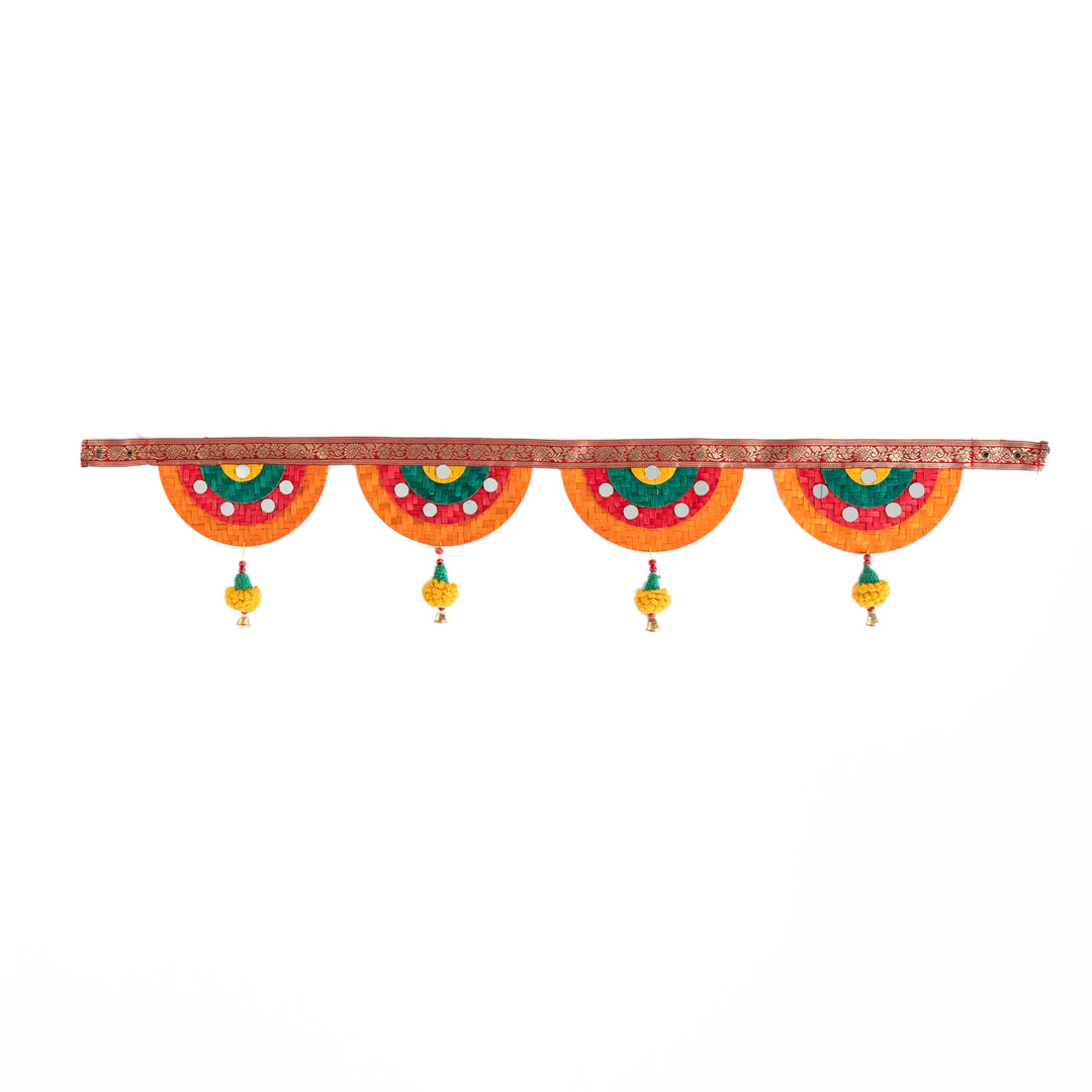 Satrangi Handcrafted Bamboo Marigold Toran
