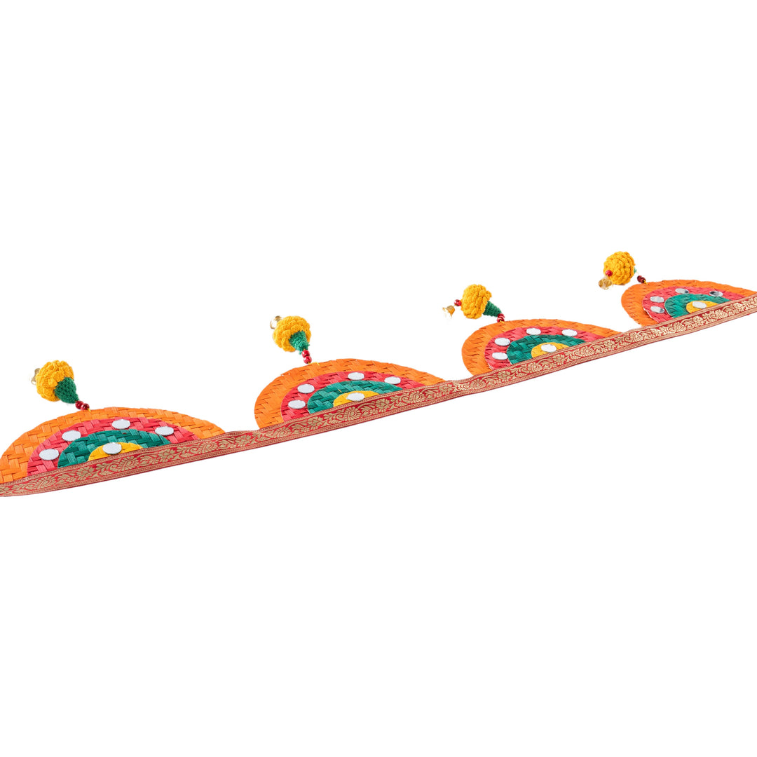 Satrangi Handcrafted Bamboo Marigold Toran