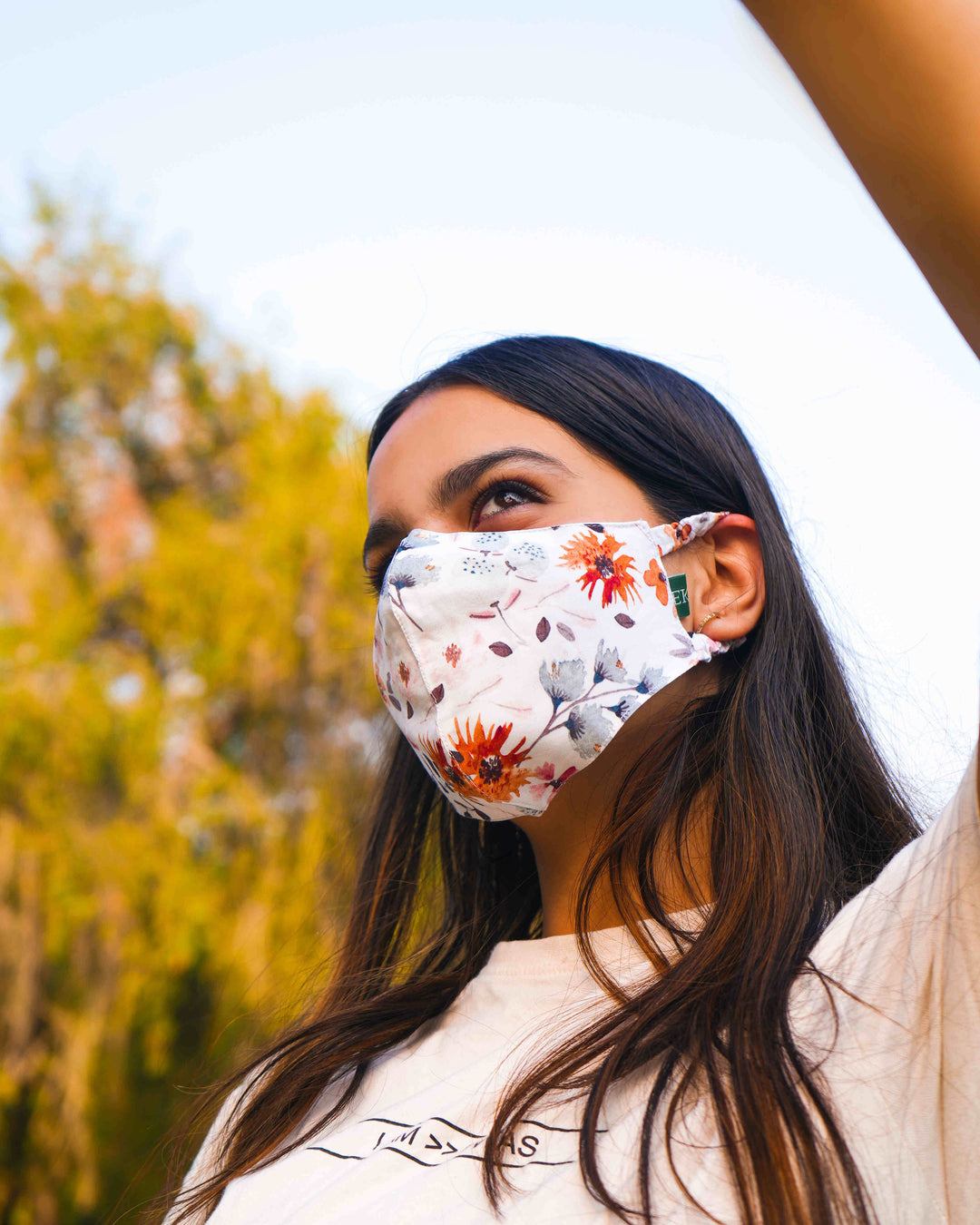 Ecokari Floral Bamboo Face Mask