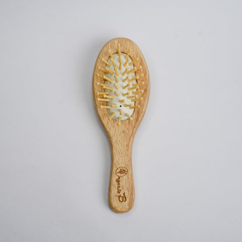 Organic B Oval Mini Wooden Paddle Hair Brush | Kids