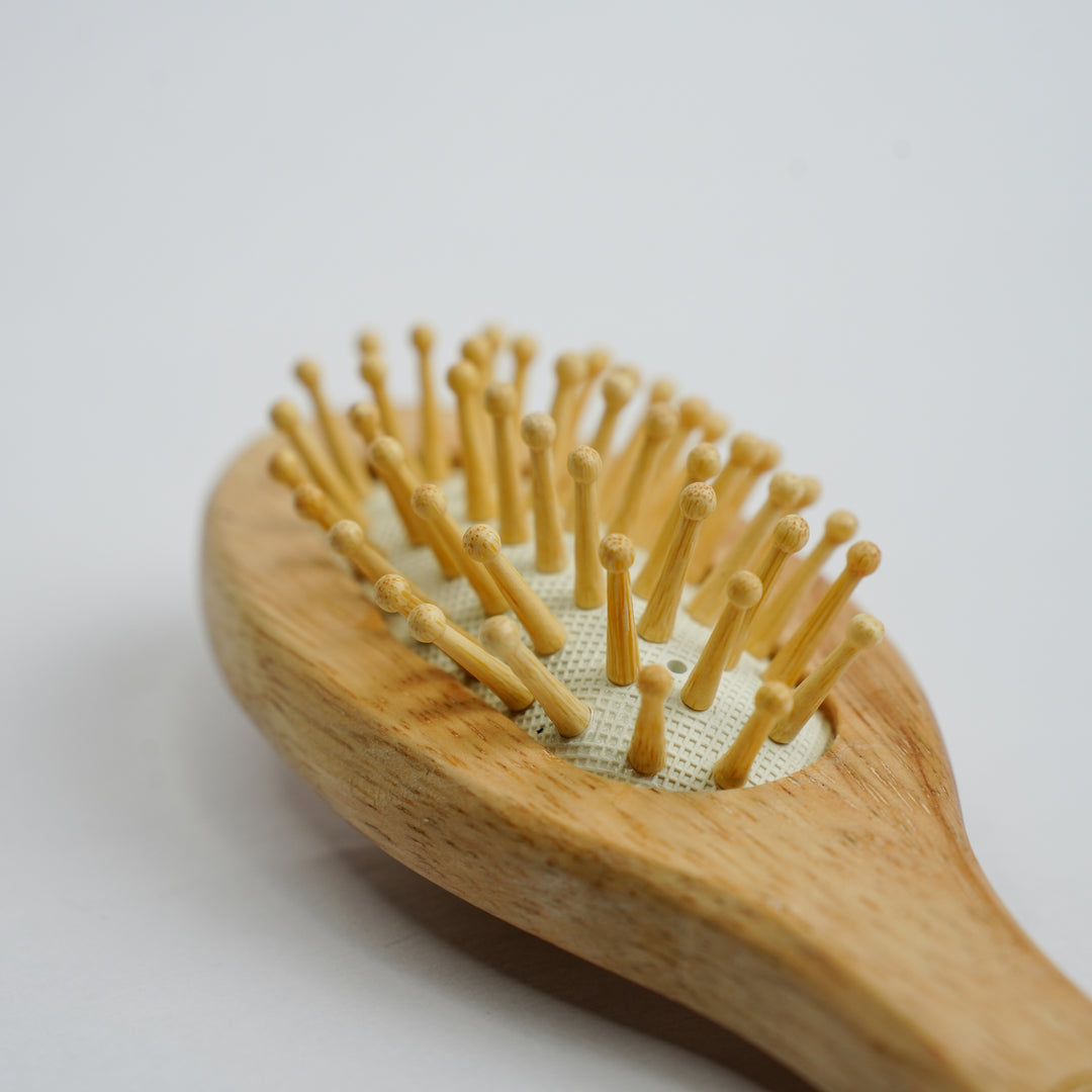 Organic B Oval Mini Wooden Paddle Hair Brush | Kids