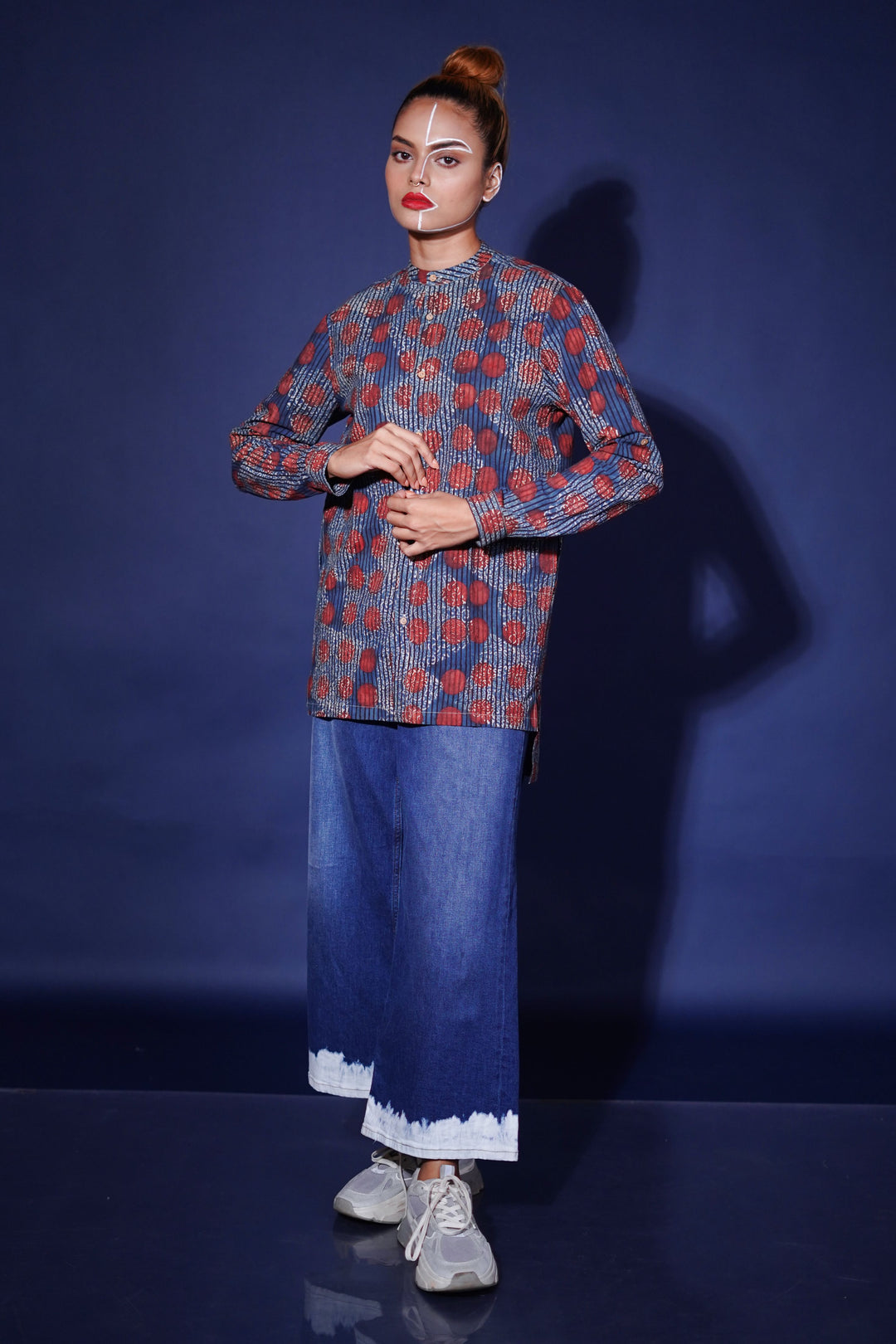 Hand block printed Allover reliable shirt for women