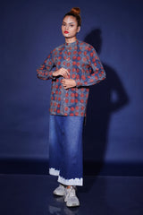 Hand block printed Allover reliable shirt for women