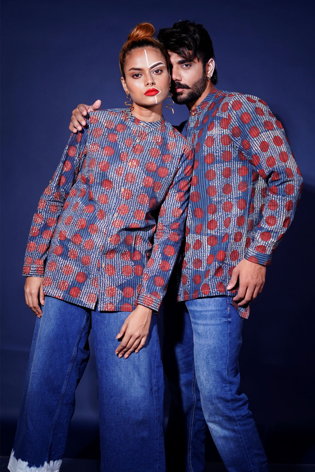 Hand block printed Allover reliable shirt for women