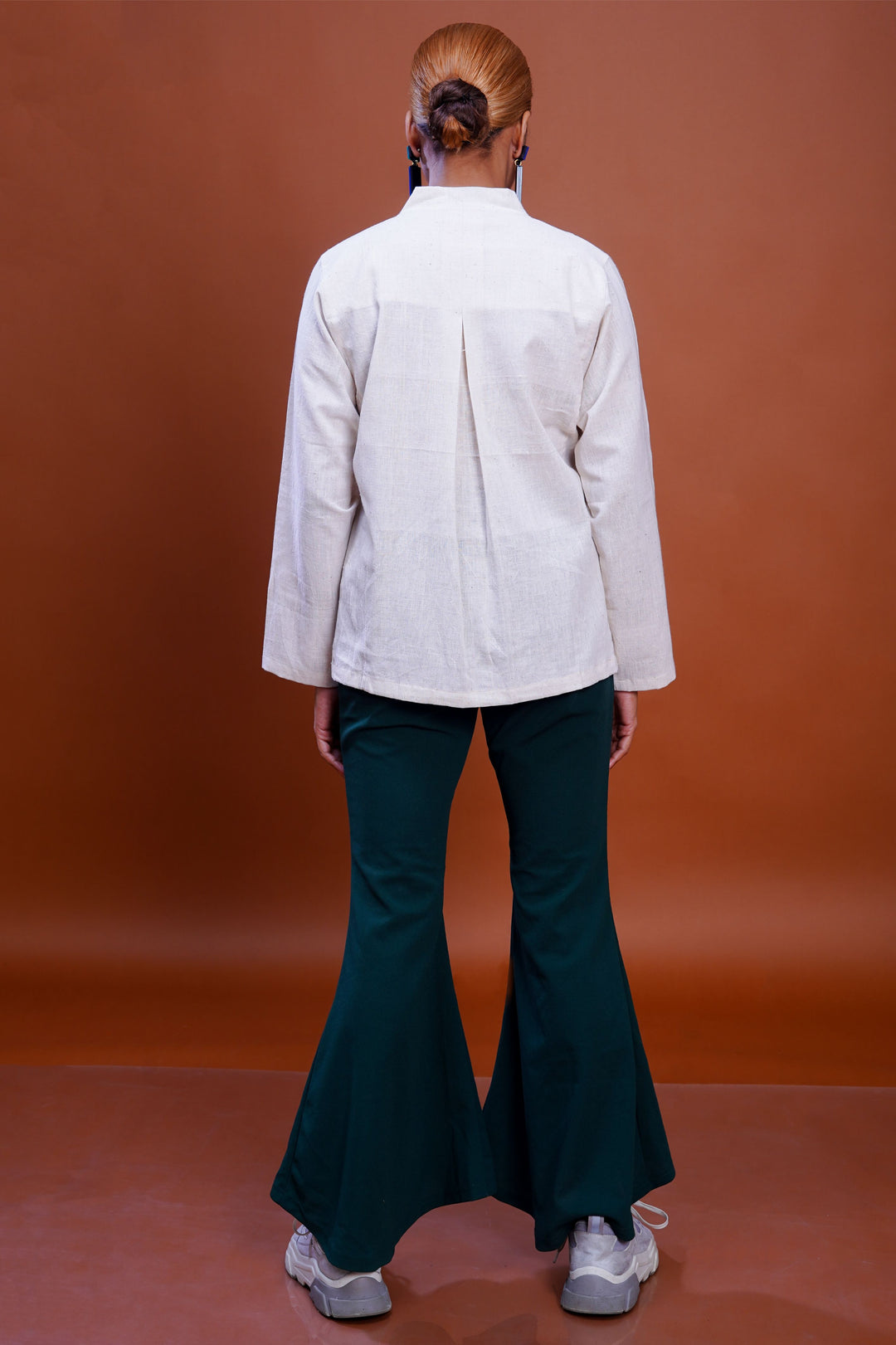 Kala cotton mirror work mughal shirt for women