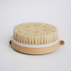 Organic B Round Dry Brush with Silicon Tips | Cellulite Bristles | Exfoliate