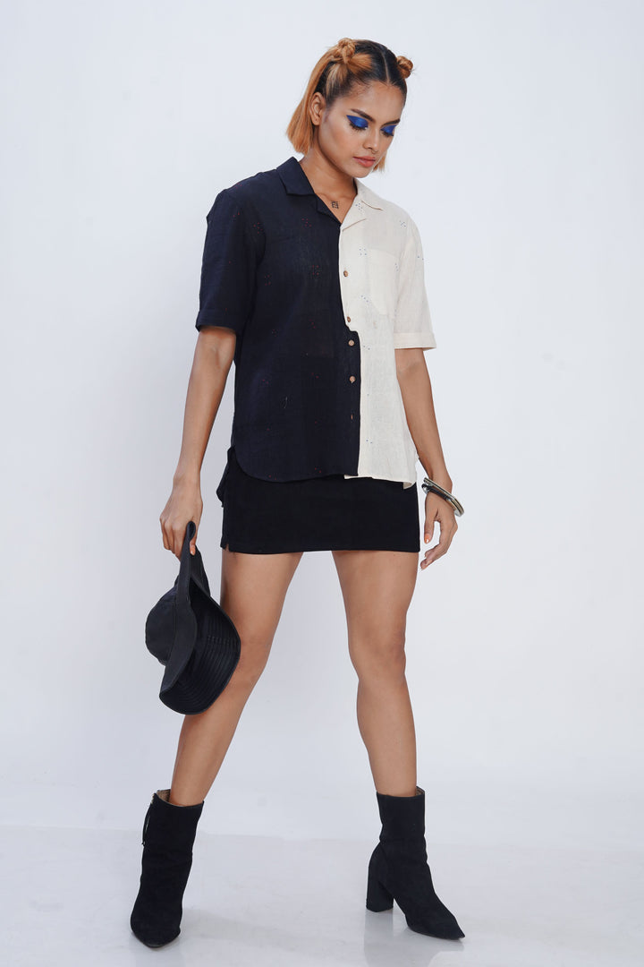 Tangaliya Dice Holiday Formal Shirt For Women