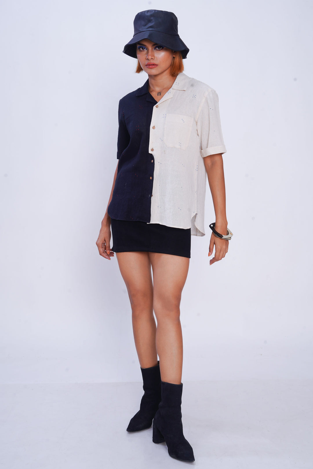 Tangaliya Dice Holiday Formal Shirt For Women