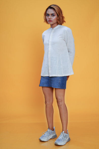 Kala cotton cloud Angrezi shirt for women