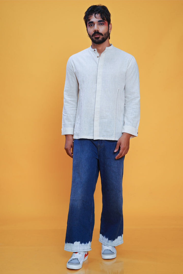 Kala cotton cloud Angrezi shirt for men