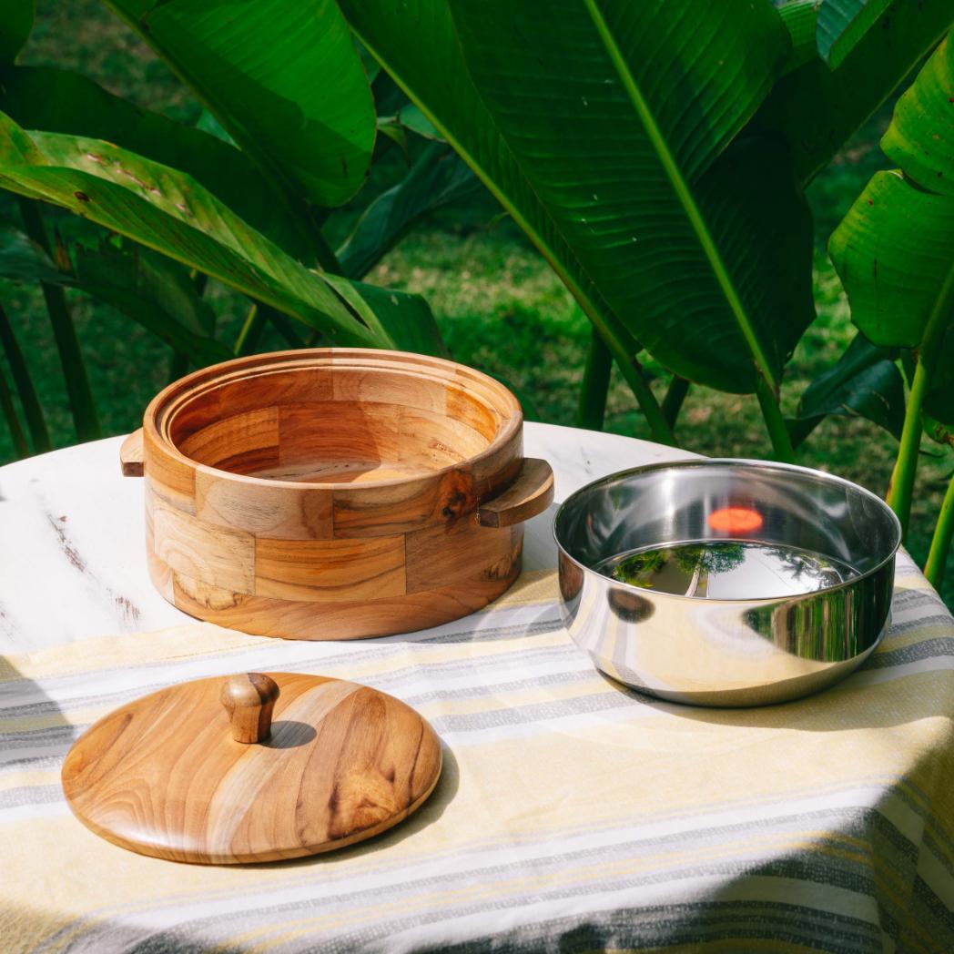 Araana Home Kapish Chapati Box with Insulated Stainless Steel Bowl Inside