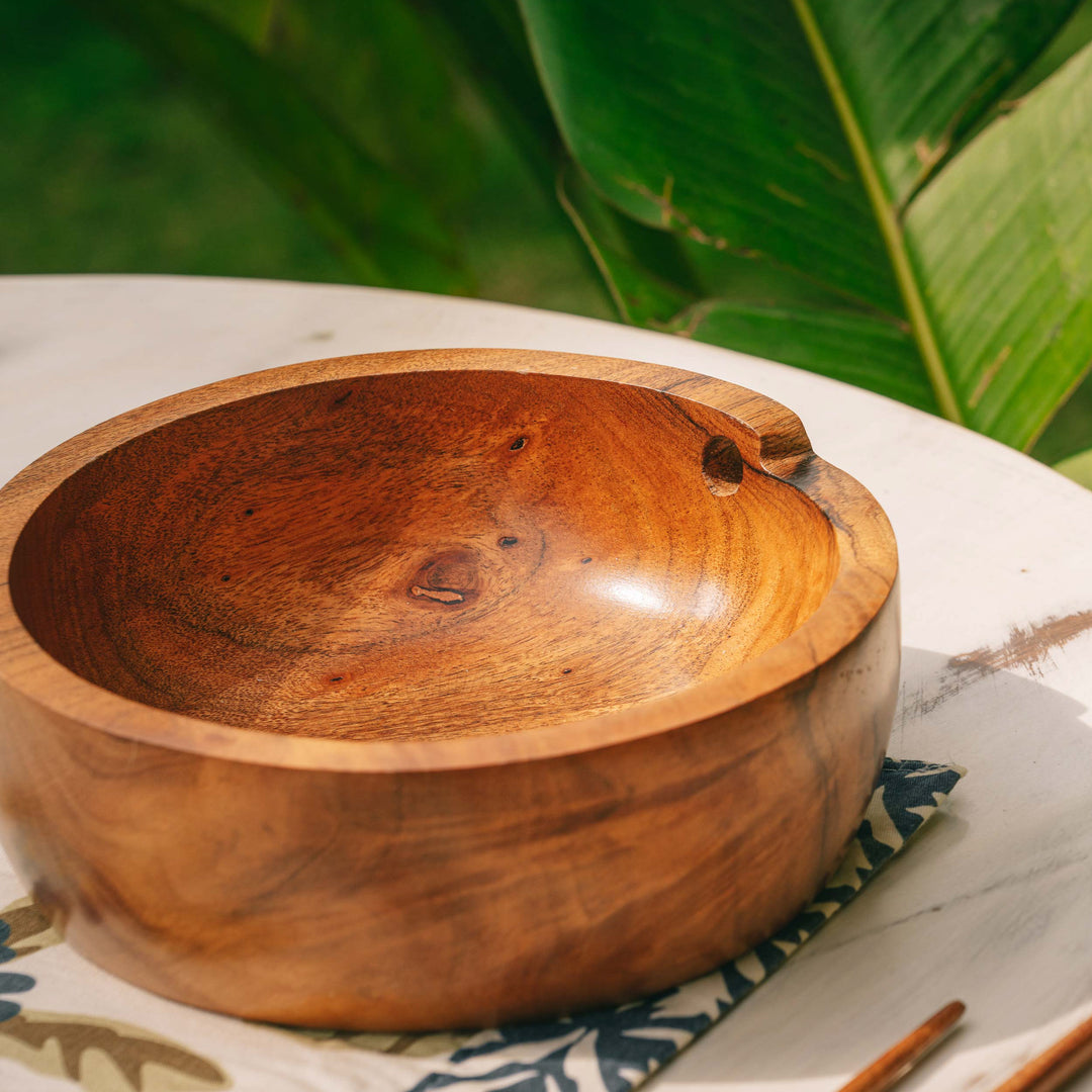 Araana Home Tatva Wooden Ramen Bowl with a Pair of Chopsticks