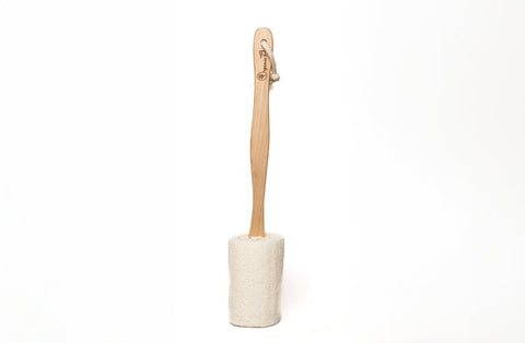 Organic B Natural Loofah with Wooden Handle