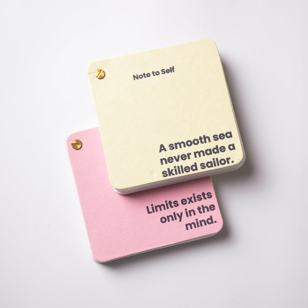 Ecokari Handmade Paper Flip Notepads | Inspiring Quotes