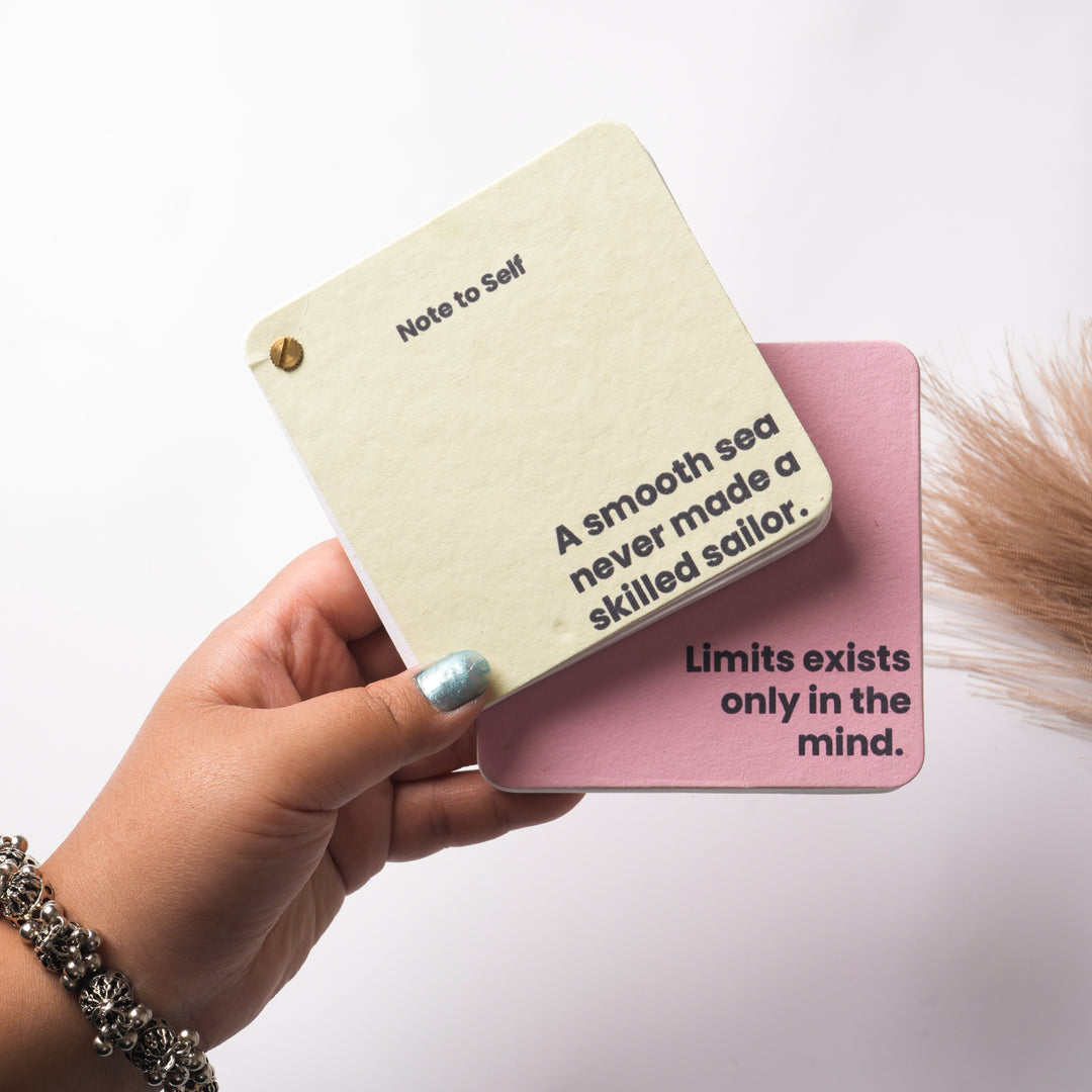 Ecokari Handmade Paper Flip Notepads | Inspiring Quotes