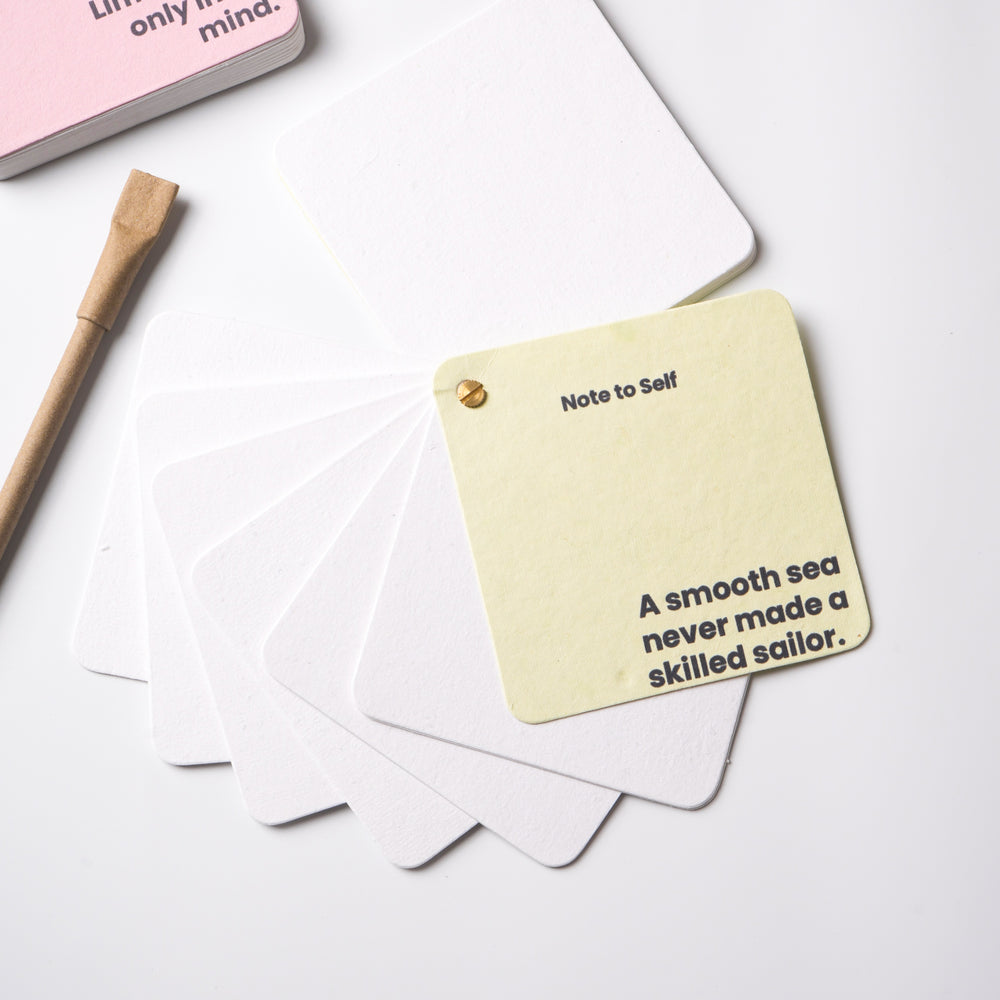 Ecokari Handmade Paper Flip Notepads | Inspiring Quotes