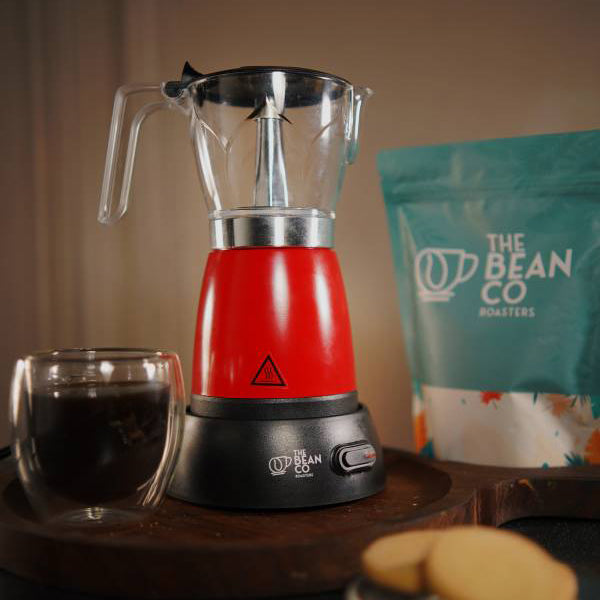 The Bean Co Roasters Electric Moka Pot | Moka Pot | 300 ML | Coffee Maker | 6 Cups Espresso Coffee Make