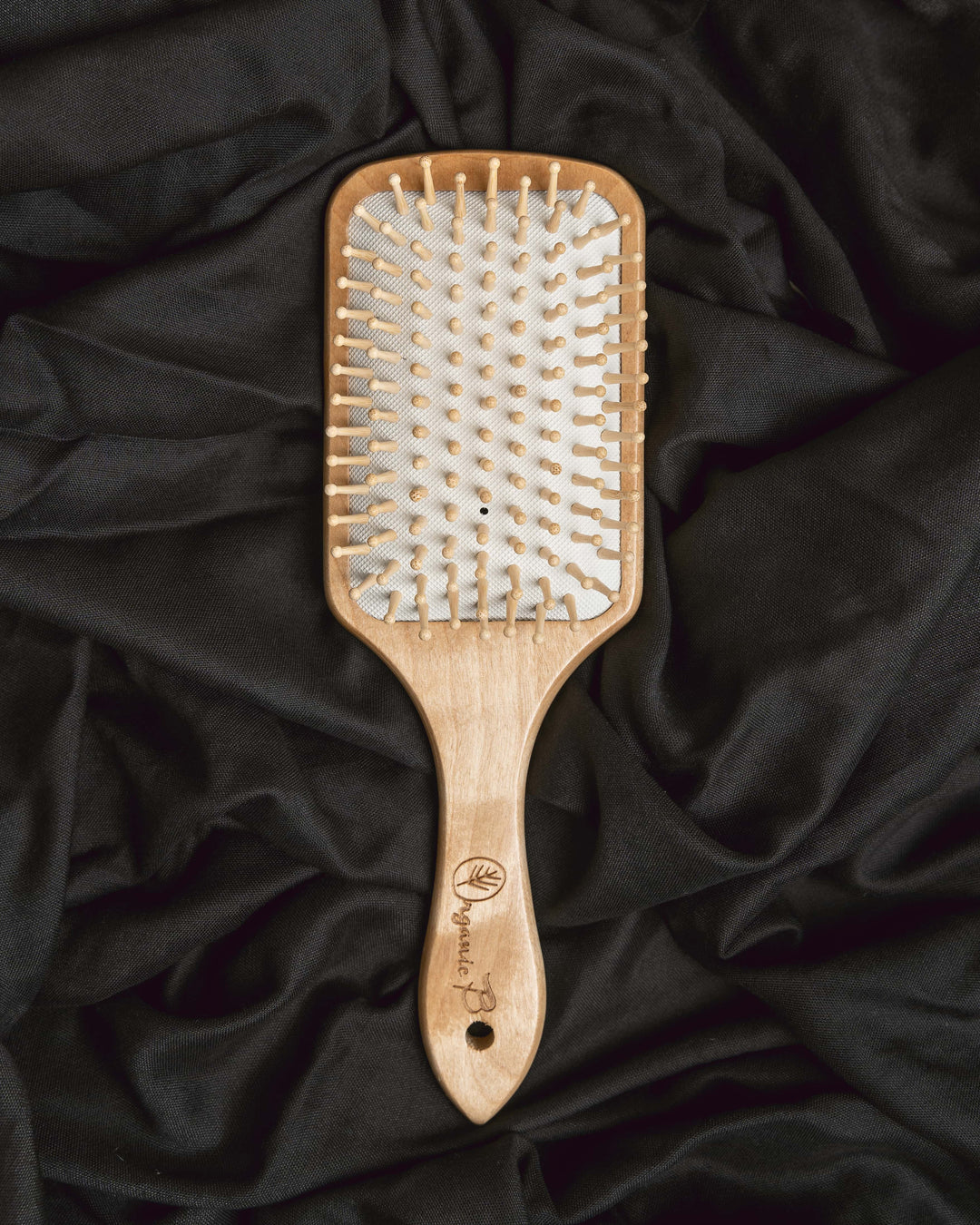 Organic B Rectangular Paddle Hairbrush |Wooden| Large