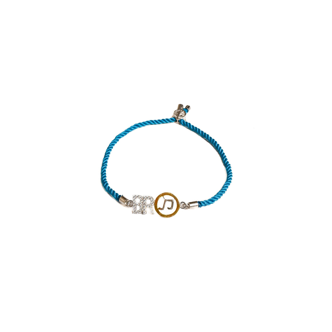 Diamond By Tilesh Silver BRO Rakhi with Music Note Motif