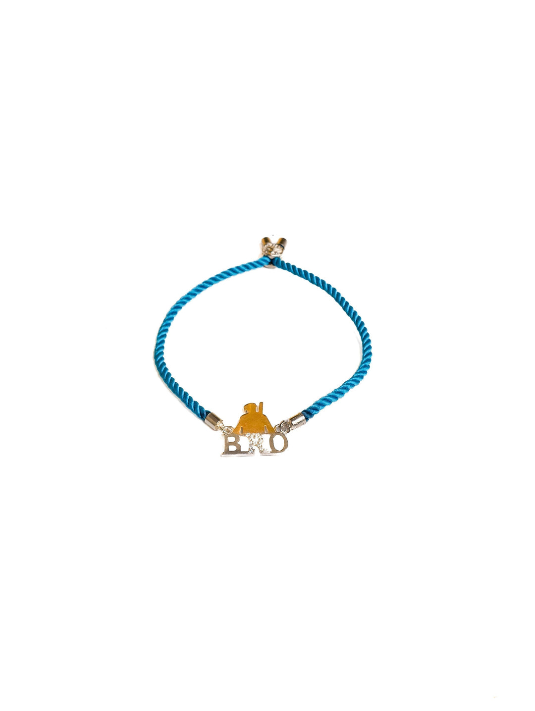 Diamond By Tilesh Sterling Silver Bro Rakhi – Cool Brother Emblem with Blue Thread
