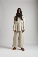 Linen Oversized Pocket Shirt