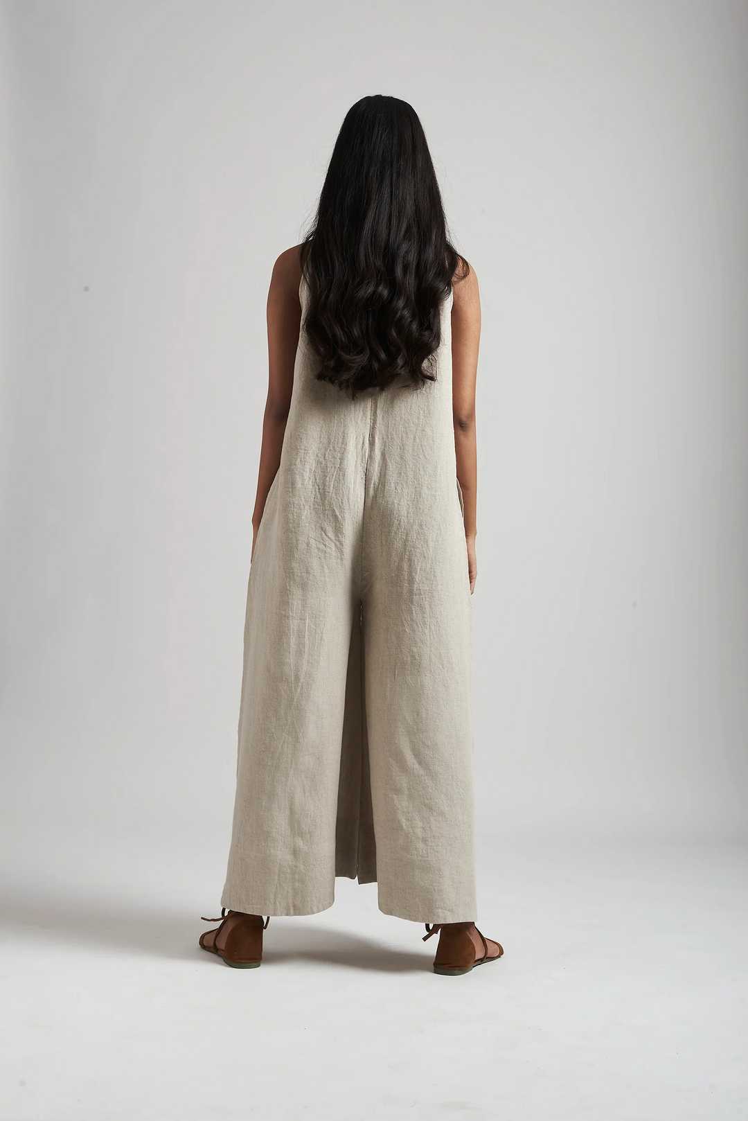 Linen Flared Jumpsuit