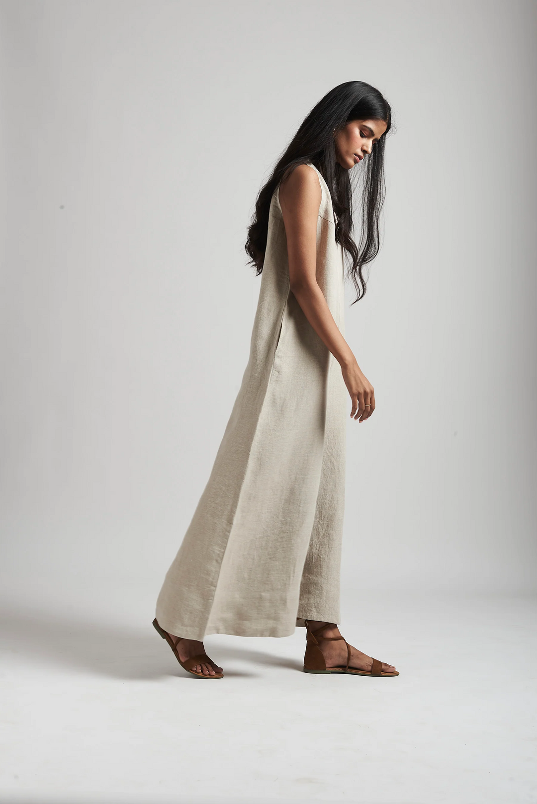 Linen Flared Jumpsuit