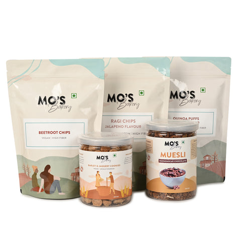Mo's Bakery Energy Essentials - Packaged snacks for daily energy needs.- Trial Pack,  14 Day