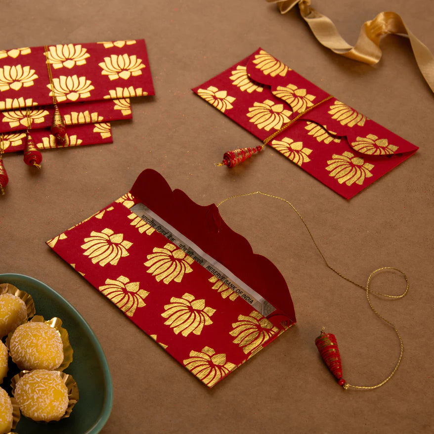 Lotus Money Envelope - 10 pc