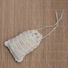 Geosmin Reusable soap savers pouch with pure sisal fibre net (pack of 2)