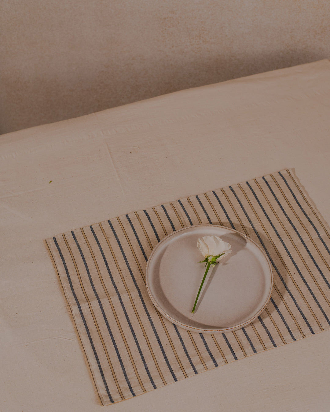 Little Bit  Of heaven Yellow reversible khadi cotton Placemat (set of 2)