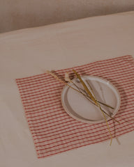 Little Bit  Of heaven Pink reversible khadi cotton Placemat (set of 2)