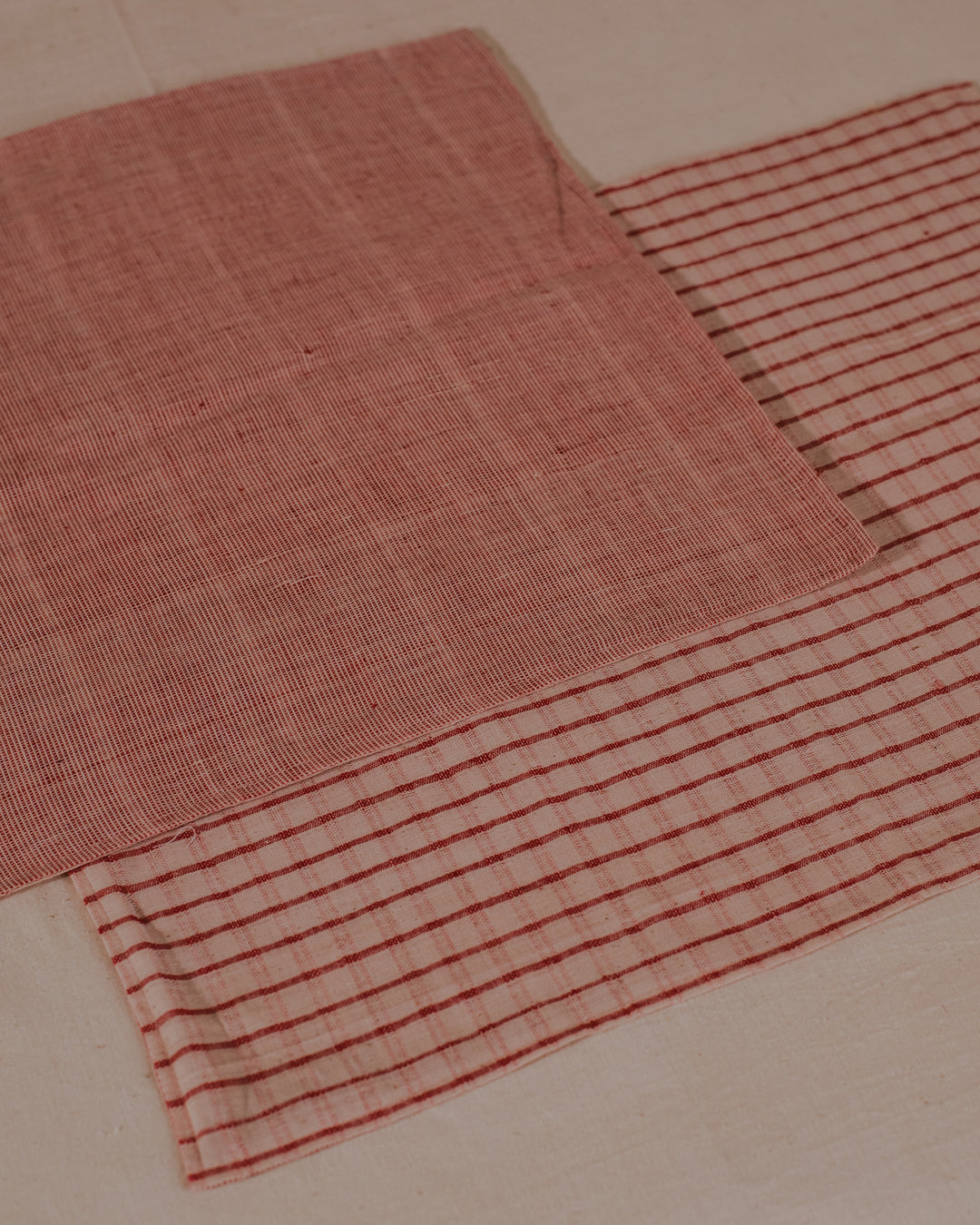 Little Bit  Of heaven Pink reversible khadi cotton Placemat (set of 2)